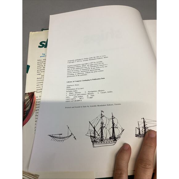 Ships by Enzo Angelucci and Attilio. Hardcover W/ Dust Jacket - 1977 - Picture 3 of 16